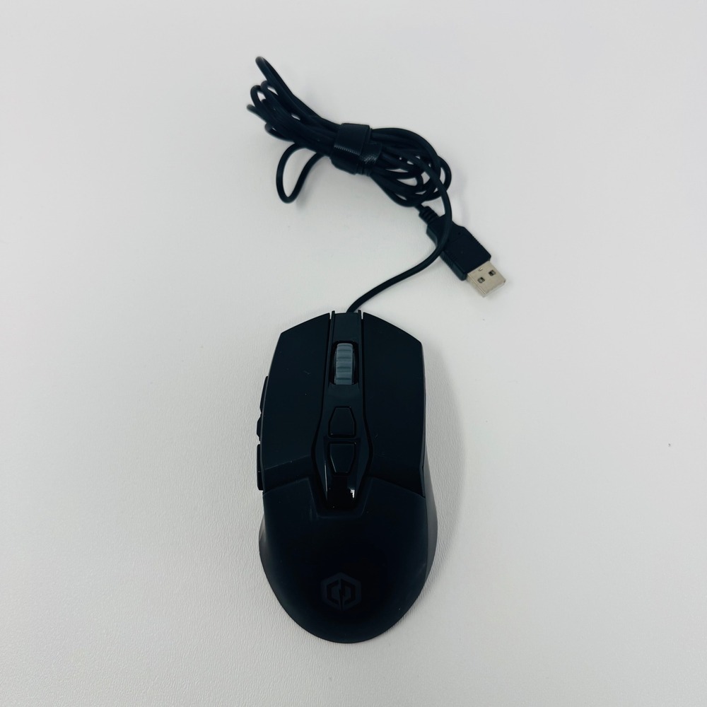 CyberPowerPC Elite M1-131 Gaming Optical Mouse Wired USB Black 7 Buttons